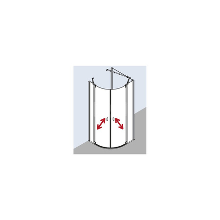 Kermi Kab. ćwierć. Raya P55 1200x 2000 1170-1200 SIMG ESG Clean