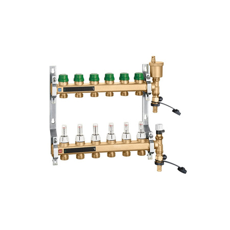 DYNAMICAL - Zespół rozdzielaczy 1" x 11 wyjść, 3/4" M