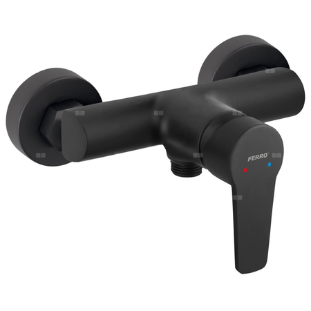 RITTO bateria natryskowa ścienna, czarny