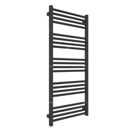 Grzejnik TERMA FIONA ONE 1140/500 \ RAL 9005 matt, podł. S8, 400W, kabel spiralny z wtyczką [1,5m cz