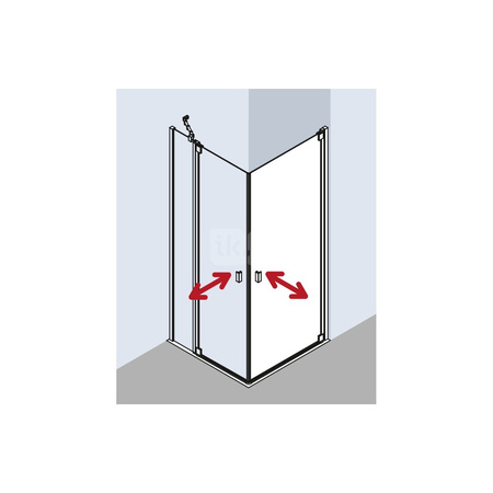 Kermi Wejście nar. RAYA 1EL 0830x 2000 780-810 SIMG ESG STR3 CLE