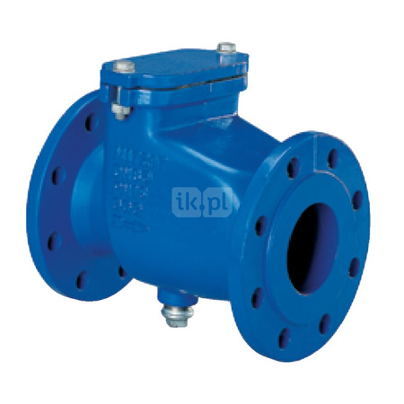 Typ 405 - zawór zwrotny kołnierzowy, zamknięcie klapowe, Pnom 1,6 MPa, tmax=100 st.C. NRV 405L DN50
