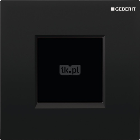 Elektroniczny zawór spłukujący Geberit do pisuaru, zasilanie 230V, Typ 30, czarny-chrom bł.-czarny