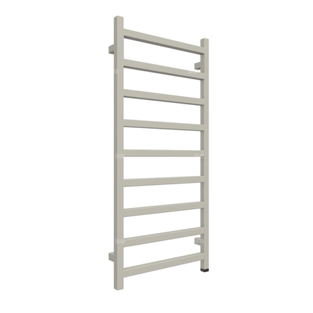 Grzejnik elektryczny TERMA SIMPLE ONE 500 x 1080 mm, kolor szary jedwabisty RAL7044, moc 400 W, podłączenie E8, kabel spiralny z wtyczką srebrzysty