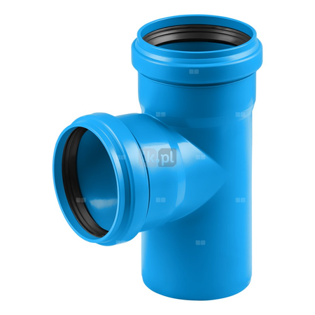 Trójnik MAGNAPLAST Ultra dB UDBEA 87' PP-m DN 110 (ww x ww x wz), kolor niebieski