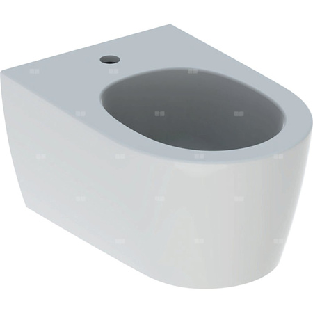 Bidet wiszący Geberit ONE, ukryte mocowania: T=54cm, Przelew=Niewidoczny, Biały / KeraTect