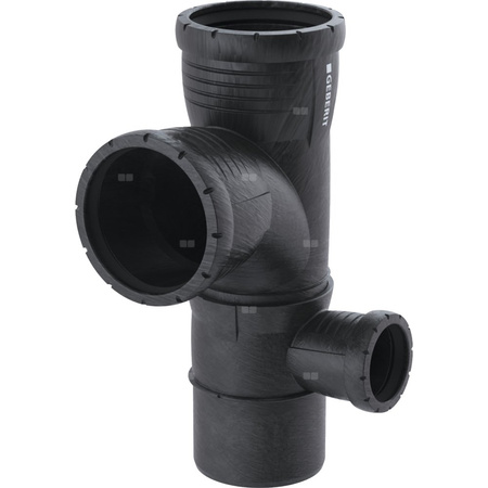 Narożny trójnik podwójny Geberit Silent-Pro 87.5' prawy d110/110/50