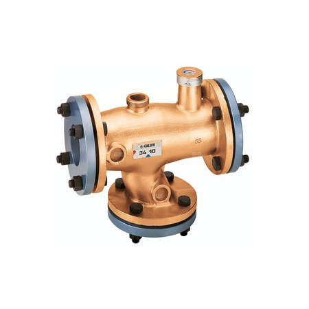 Regulowany termostatyczny zawór mieszający - wykonany z brązu. Przyłącza kołnierzowe DN 80