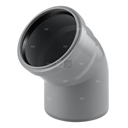 Kolano 30' MAGNAPLAST HT PLUS HTB, PP (szary), DN 40 (wz x ww), do kanalizacji