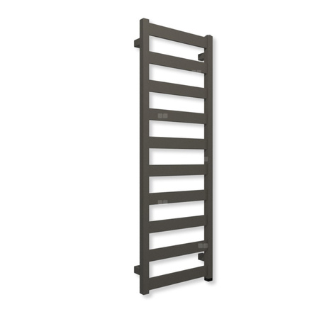 Grzejnik elektryczny TERMA VIVO ONE 1150 x 400 mm, kolor szary kwarcytowy RAL7039, moc 400 W, podłączenie E1, kabel prosty bez wtyczki czarny