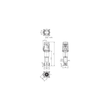 Wilo-Helix V 1603-1/16/E/KS/400-50 pompa wysokociśnieniowa pionowa z króćcami Inline