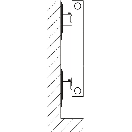 Grzejnik płytowy typ 10 KERMI V-HHV wym. 1330 x 4400 mm, kolor biały, moc 5672 W