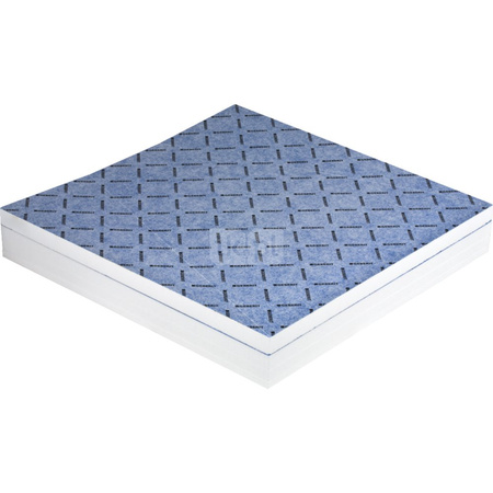 Płyta profilowana do natrysków z odpływem ściennym, V 90x120