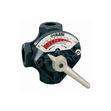 Zawór czterodrogowy mieszający z przepustnicą. Przyłącza gwintowane 3/4"