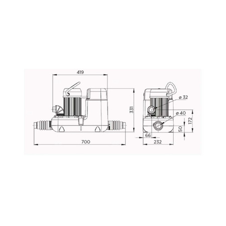 Pompa do ścieków szarych SANICOM 1