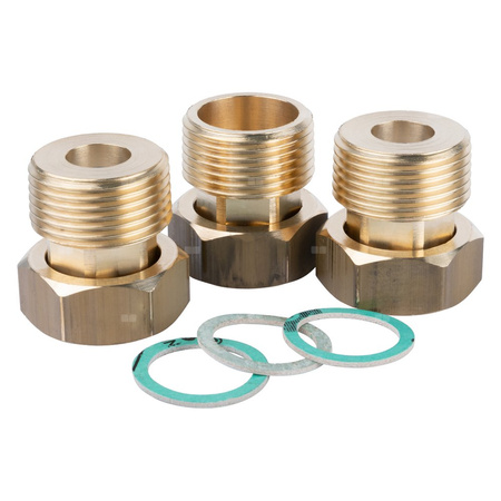 Zawór regulacyjny termostatyczny do wody ciepłej AFRISO ATM 561 ze śrubunkami mosiądz GZ 1'', DN 20, zakres temp. 20-43'C, Kvs 2.5 m3/h, maksymalna temperatura 90'C, maksymane ciśnienie 10 bar