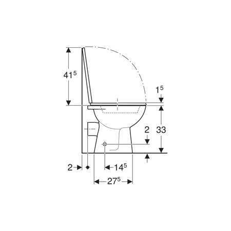 Deska sedesowa GEBERIT Bambini duroplast, kolor: biały, kolor zawiasu: mosiądz chromowany