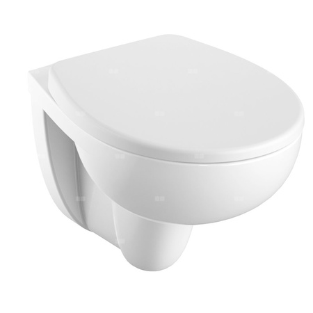 Wisząca miska WC Koło Rekord, lejowa: Biały