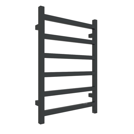 Grzejnik elektryczny TERMA SIMPLE ONE 500 x 720 mm, kolor czarny jak kruk RAL9005, moc 300 W, podłączenie E1, kabel spiralny z wtyczką 2,5m czarny