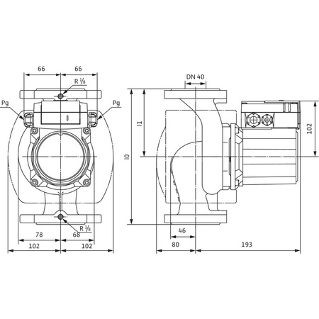 Pompa obiegowa WILO TOP-Z 40/7 DM PN6/10 RG, 2900 obr/min 3 x 400 V 50 Hz, PN 10/10bar