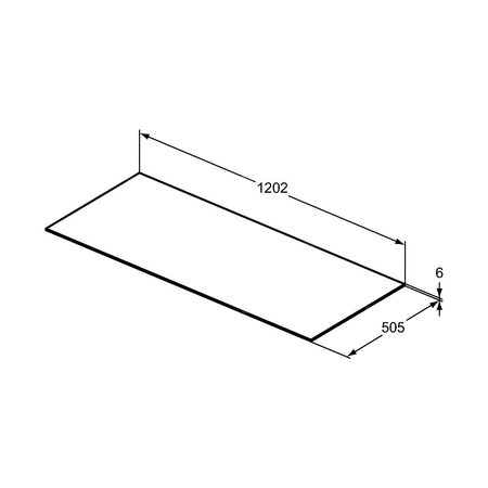 CONCA BLAT CERAM. 120 X 50.5 CM BLM BC/N
