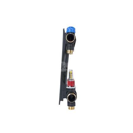 Rozdzielacz do ogrzewania podłogowego AFRISO ProCalida EF1 K 7-obieg. poliamid GZ 1" x Eurocono 3/4" + przepływomierz + zawór napełn/spust