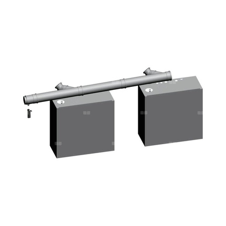 Podstawowy zestaw do rozbudowy o kolejny kocioł MGK-2 (kotły obok siebie) - MGK-2-130/170/210/250, DN160/200