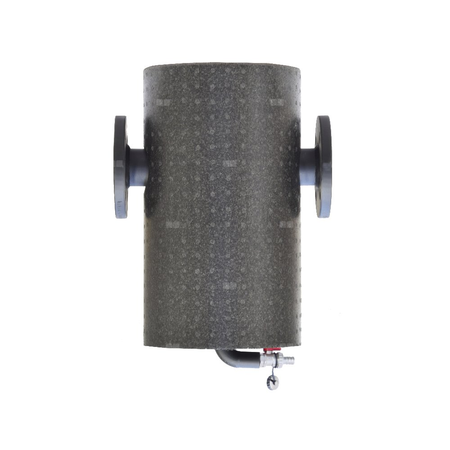 Filtroodmulnik koszowy FMKo+ 300 – DN100 z wyposażeniem dodatkowym, z izolacją, ocynkowany (z koszem filtracyjnym 500µm, zaworem spustowym i odpowietrznikiem ręcznym, z izolacją, ocynkowany)