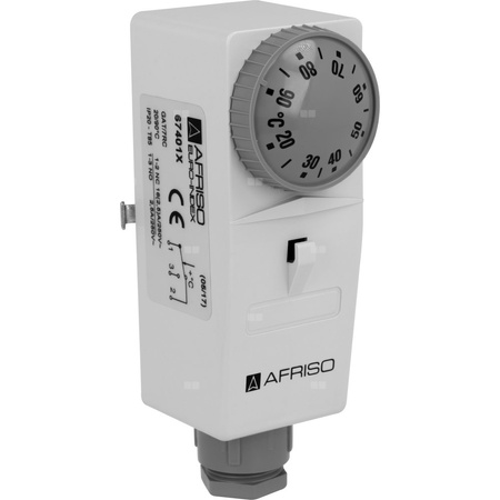 Czujnik temperatury HVAC AFRISO BRC (nastawa zewnętrzna) poł. potrójne, zakres pom. 20-90'C