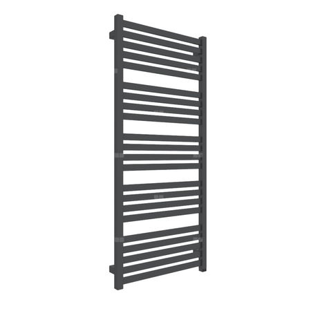 Grzejnik elektryczny TERMA MARLIN ONE 530 x 1185 mm, kolor metaliczna czerń, moc 600 W, podłączenie E8, kabel prosty bez wtyczki 1,5m czarny