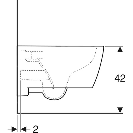 Miska WC wisząca GEBERIT iCon bez kołnierza wewnętrznego