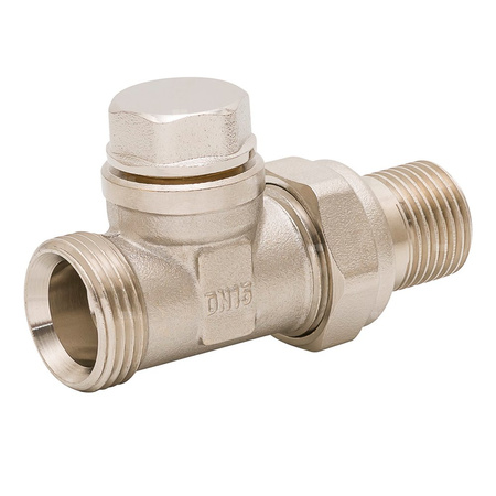Zawór powrotny prosty DN15 GZ 1/2 x GZ 3/4 Eurokonus