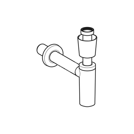 Króciec wlotowy syfonu umywalkowego