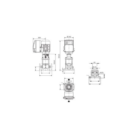 Wilo-MVIE 7001-3/25/E/3-2-2G wysokociśnieniowa pompa do wody