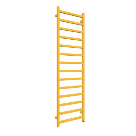 Grzejnik elektryczny TERMA SIMPLE ONE 500 x 1680 mm, kolor żółty kadmowy RAL1021, moc 600 W, podłączenie E8, kabel spiralny z wtyczką 2,5m srebrzysty