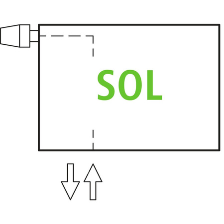 Grzejnik płytowy typ 10 KERMI V-HHV wym. 1400 x 1900 mm, kolor biały, moc 2565 W