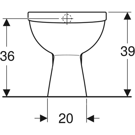 Stojąca miska WC Koło Idol, lejowa, wylot pionowy