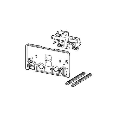 Płyta do zabezpieczenia konstrukcji przeznaczenie: spłuczka podtynkowa 3H, spłuczka podtynkowa 3L, tworzywo sztuczne, nr wzoru 8580.7