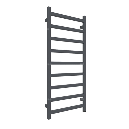 Grzejnik elektryczny TERMA SIMPLE ONE 500 x 1080 mm, kolor szary antracytowy RAL7016, moc 400 W, podłączenie E8, kabel prosty bez wtyczki czarny