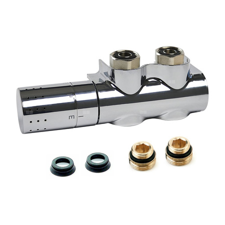 Zawór grzejnikowy termostatyczny COMAP AutoSar Thermod Design kątowy, połączenie 3/4'' x 3/4'' (chrom)