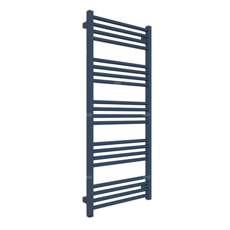 Grzejnik elektryczny TERMA FIONA ONE 480 x 1140 mm, kolor niebieski szafirowy RAL5003, moc 400 W, podłączenie E8, kabel prosty bez wtyczki 1,5m