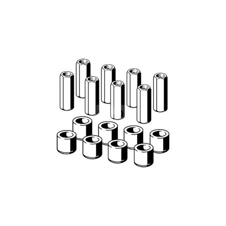 Advantix-zestaw regulowanych nóżek nr wzoru 4960.87 ilość w zestawie: 8 G: M5 H: 20