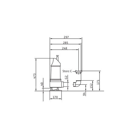 Pompa zanurzeniowa do ścieków WILO EMU KS 12 ES żeliwo 1 x  230 V, moc 1.8 W 50 Hz