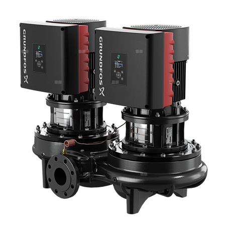 Pompa obiegowa GRUNDFOS TPED 65-240/4 typu in-line z silnikiem znormalizowanym 50/60 Hz, moc silnika 4kW 7.42 A PN 16 1455 obr/min