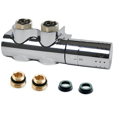 Zawór grzejnikowy termostatyczny COMAP AutoSar Thermod Design prosty, połączenie 3/4'' x 3/4'' (chrom)