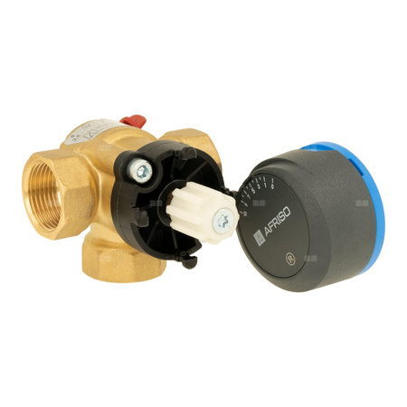 Zawór obrotowy trójdrogowy AFRISO ARV 382 Vario ProClick, mieszający, Siłownik elektryczny ARM 343, DN 20