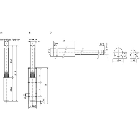 Pompa głębinowa 1-fazowa WILO Sub TWU 3-0304-HS-I częstotliwość 50/60 Hz, moc 1.5 kW 12.5 A, prędkość obrotowa 8400 obr/min