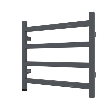 Grzejnik elektryczny TERMA SIMPLE ONE 500 x 1920 mm, kolor metaliczna czerń, moc 800 W, podłączenie E8, kabel spiralny z wtyczką czarny