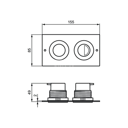 SEPTA PRO P2 PNEUMA. PRZYCISKI SPŁUK.