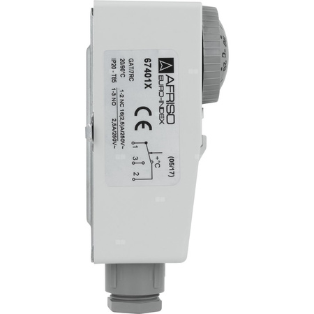 Czujnik temperatury HVAC AFRISO BRC (nastawa zewnętrzna) poł. potrójne, zakres pom. 20-90'C